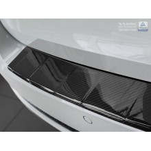 Накладка на задний бампер карбон (Avisa, 2/49219) Audi A4 B9 Avant (2015-2019)